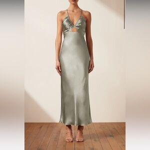 Shona Joy La Lune Ruched Bodice Midi Dress